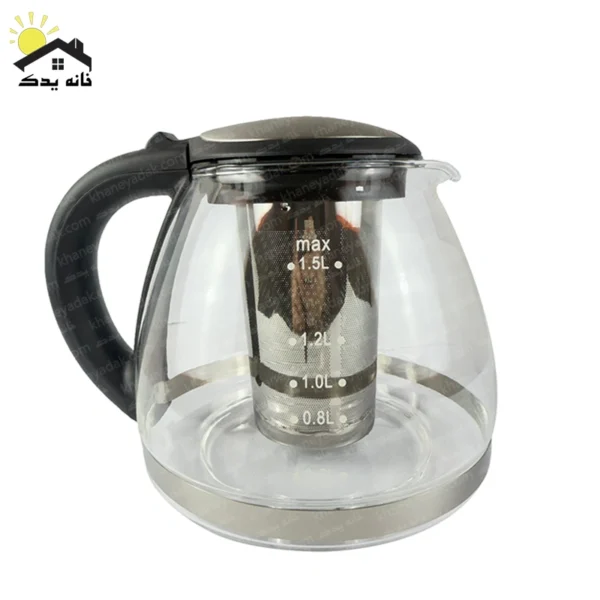 قوری چای ساز پیرکس کمری 1500 میلی لیتر
